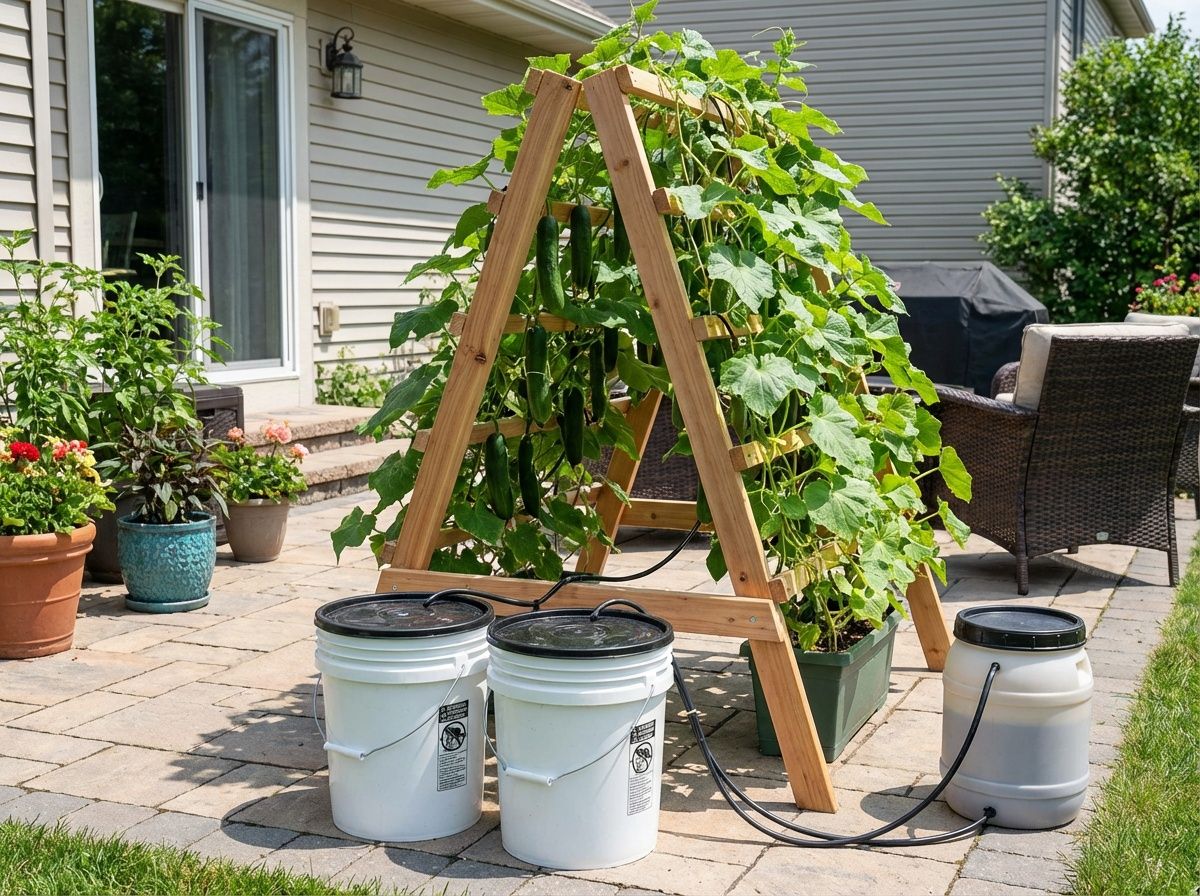 Drip Patio Cucumber Trellis