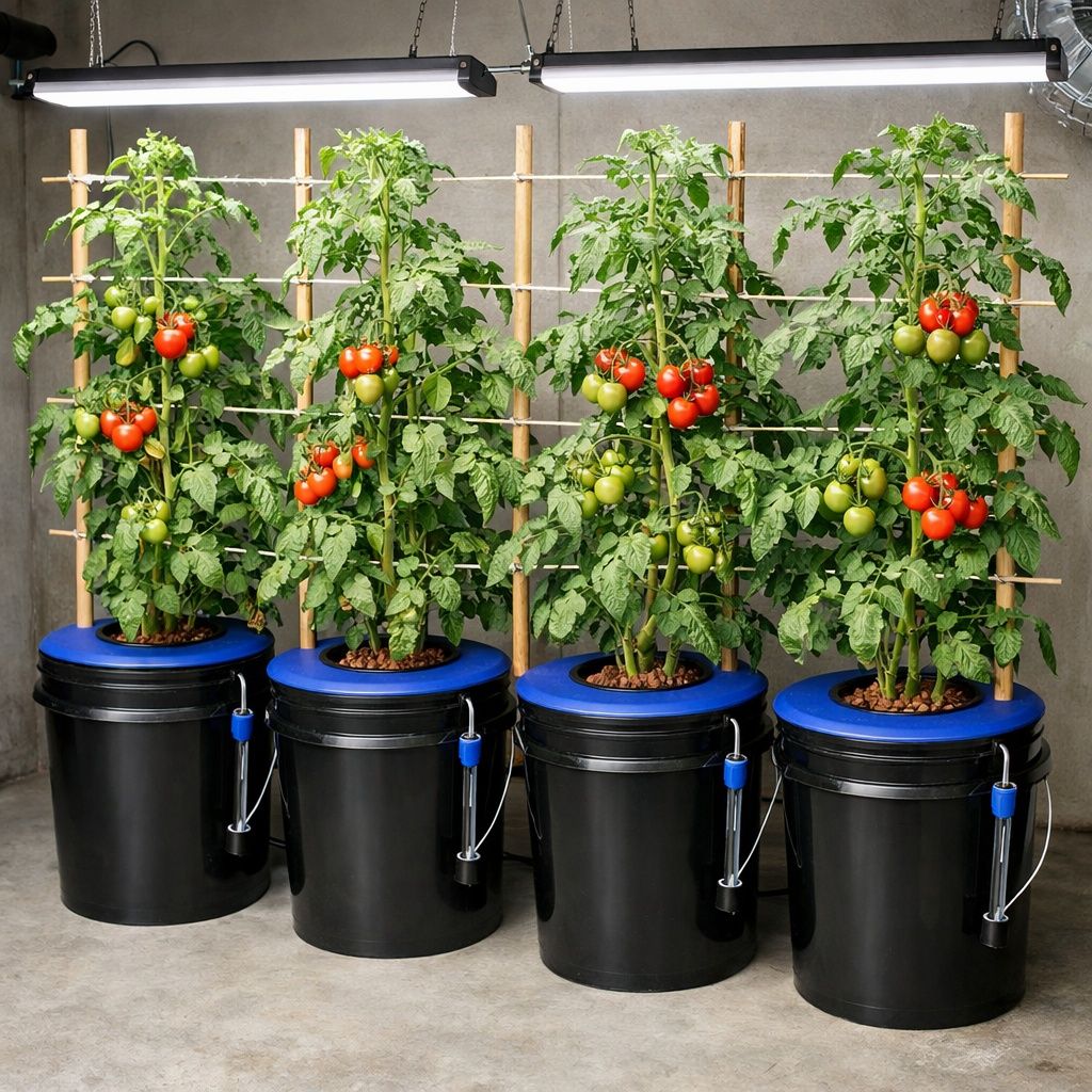 DWC Indoor Tomato Garden