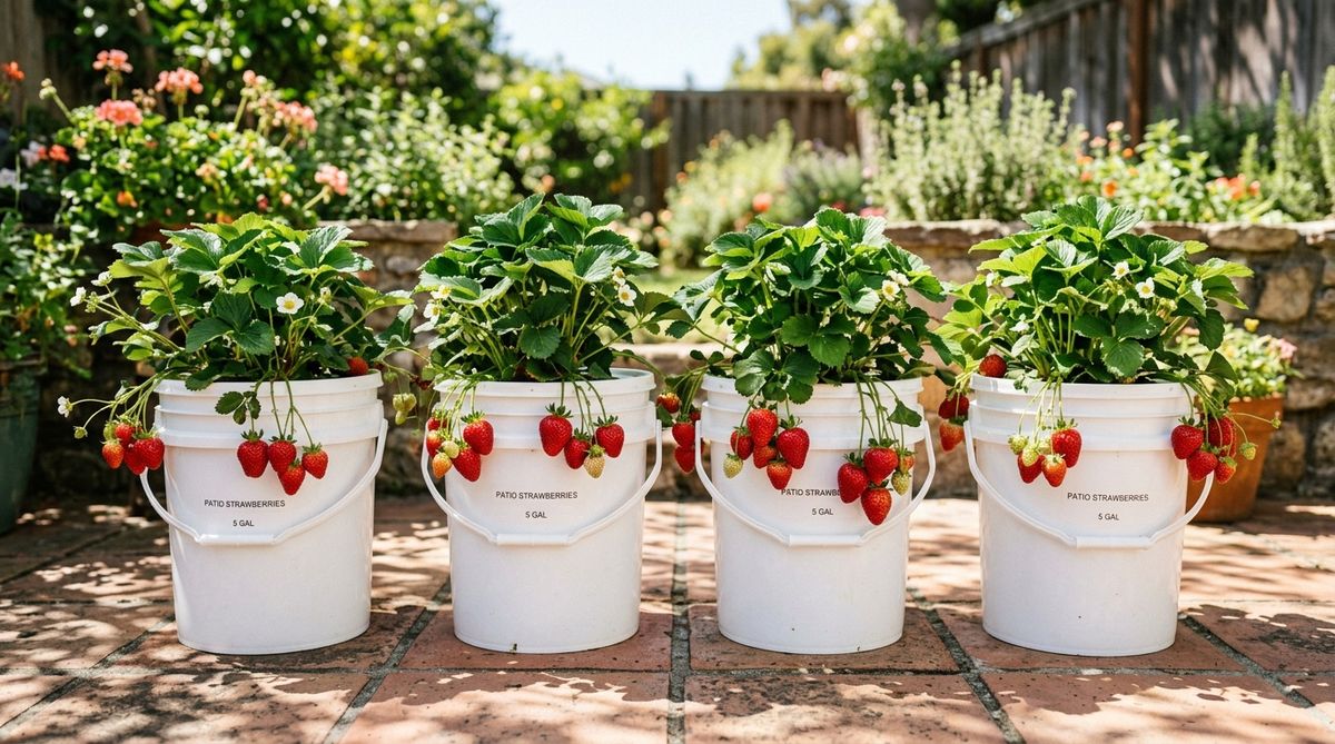 DWC Strawberry Bucket Garden