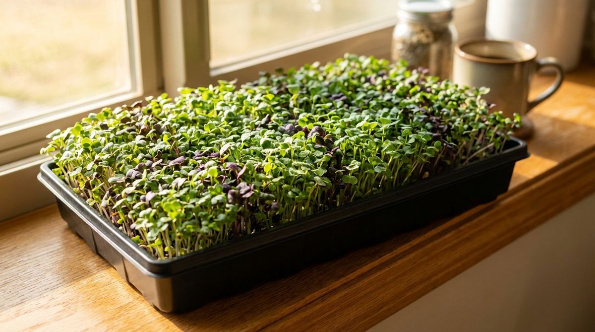 Kratky Windowsill Microgreens Tray